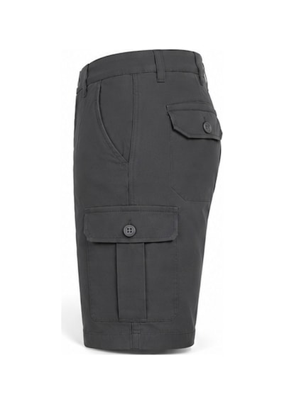 Serseri Jeans Erkek Likralı Kargo Şort Rahat Kalıp Çok Cepli Premium Günlük Casual Yazlık Şort Antrasit