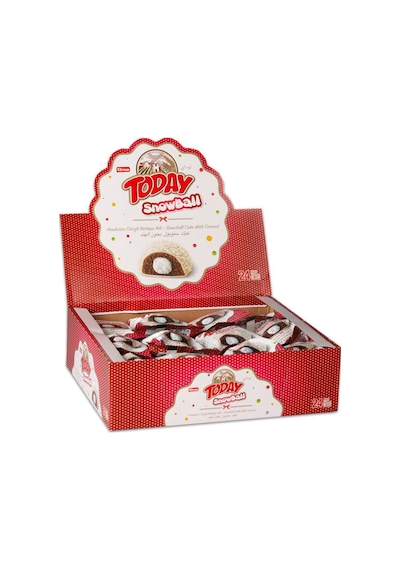 Today Snowball Hindistan Cevizli Kek 35 Gr. 24 Adet (1 Kutu)