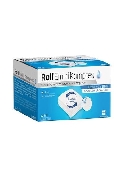 Roll Emici Kompres Ped 100 Lü