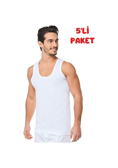 Erkek Penye Atlet 5'li Paket 001