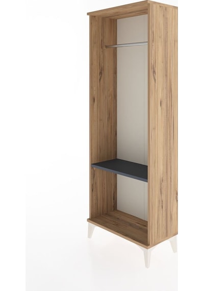 Arges Dolap Tek Raflı Kapaklı Tek Askılı 60x30x163 Çam-antrasit Atlas Çam Arges Dolap Tek Raflı Kapaklı Tek Askılı 60x30x163 Çam-antrasit Atlas Çam