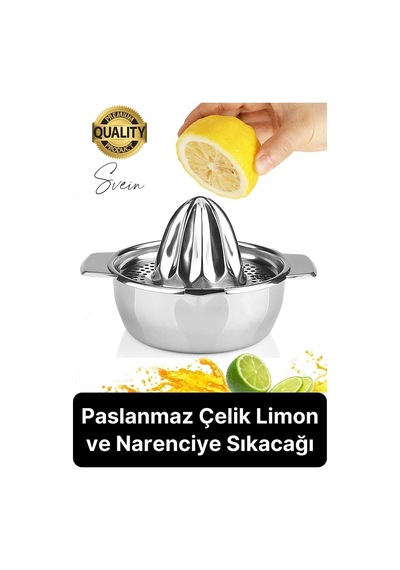 Paslanmaz Çelik Limon Ve Nar Sıkacağı Narenciye Mutfak El Aleti Pratik Sıkacak Yıkanabilir Hijyenik Çok Renkli