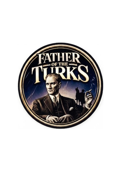 Türklerin Babası Atatürk Silüetli Cırtlı3d Arma