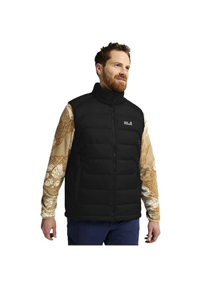 Jack Wolfskin Wıld Pass Down Vest M Rds Erkek Outdoor Yelek A66300-6000 Siyah