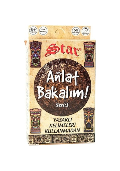Anlat Bakalım Oyun Kartları Kutu Aile Oyunu Çocuk Oyuncak Zeka Ge