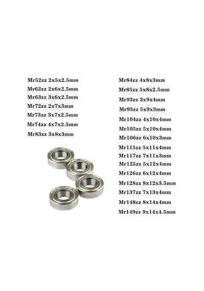 Mr126 Zz Rulman 6 X 12 X 4 Mm 1 Adet