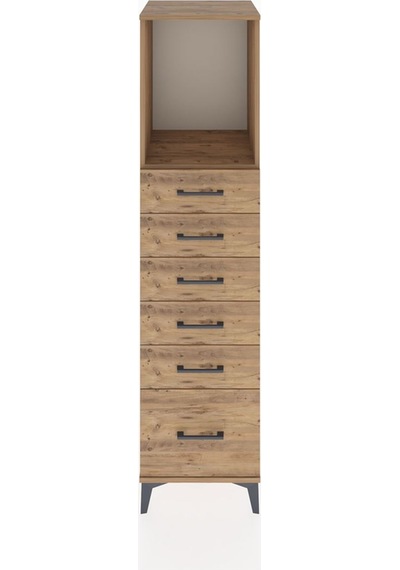 Hyperion Dolap Tek Raflı 6 Çekmeceli 44x44x182 Çam-çam Çam Hyperion Dolap Tek Raflı 6 Çekmeceli 44x44x182 Çam-çam Çam