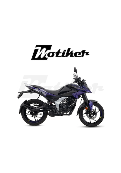 Bajaj Pulsar N125 Sticker Tasarımı Mor Sticker Etiket M