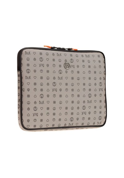 Bilik Deri Monogram Gri Unisex Laptop & Evrak Çantası Tablet Mn 1 Gri