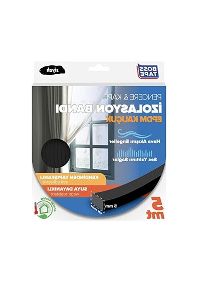 Epdm Kauçuk İzolasyon Bandı, 5mm X 15mm X 5mt, Siyah Renk