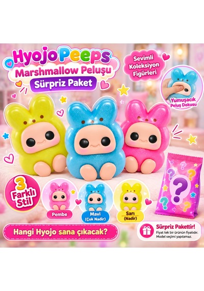 Arkhenx Marshmallow Peluşu Sürpriz Paket Adet Fiyatıdır Bzs1 Çok Renkli