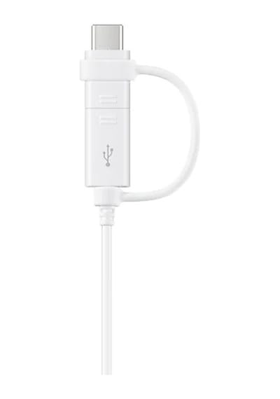 Samsung Uyumlu EP-DG930DWEGWW Micro USB & Type-C Şarj Kablosu 1.5 M Beyaz