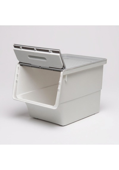 Technow Motek Mt06 12 Litre Gri Tekerlekli Tekli Organizer + Temizlik Seti Gri - Beyaz