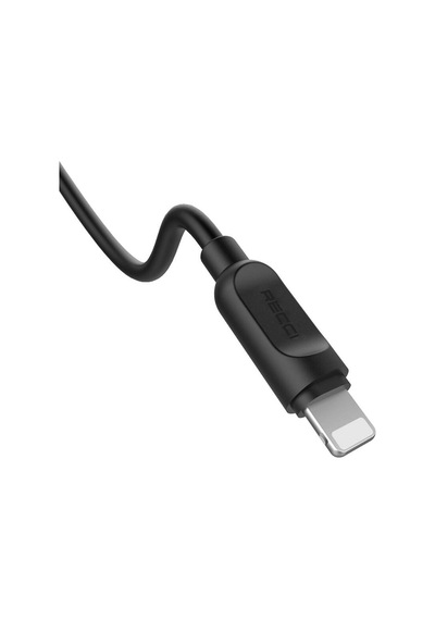 Recci RCL-P100 City of Sky Serisi 1 M Lightning USB-A Data ve Şarj Kablosu Siyah