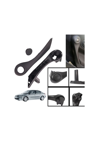 Renault Megane 2 Kapı İç Çekme Kolçak Sağ Taraf Siyah 7701475315