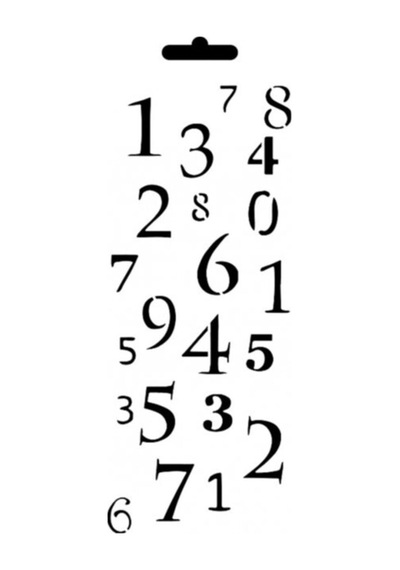 Stencıl Şablon 10 25cm Mu58