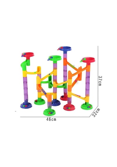 Marble Run 58 Parça Eğitici Ve Öğretici Kule İnşaat Oyunu Misket Koşusu Bilye Yarışı