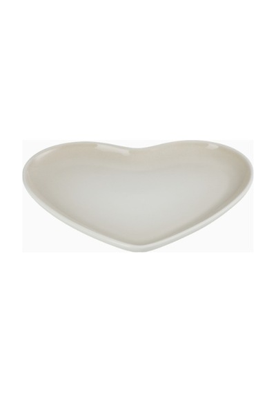 Le Creuset Kalp Şekilli Seramik Servis Tabağı 23 Cm Krem