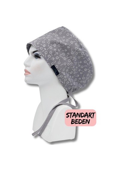 Standart Beden 3lü Paket Bej Nazlı Çiçekler Gülkurusu Nazlı Çiçekler Gri Nazlı Çiçekler Cerrahi Bone Renkli