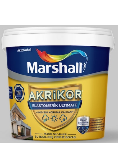 Marshall Akrikor Elastomerik Ultimate Dış Cephe Boyası S6 2,5l 2.5 L