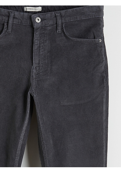 Lcwaıkıkı Classic Antrasit Standart Kalıp Kadife Erkek Chino Pantolon