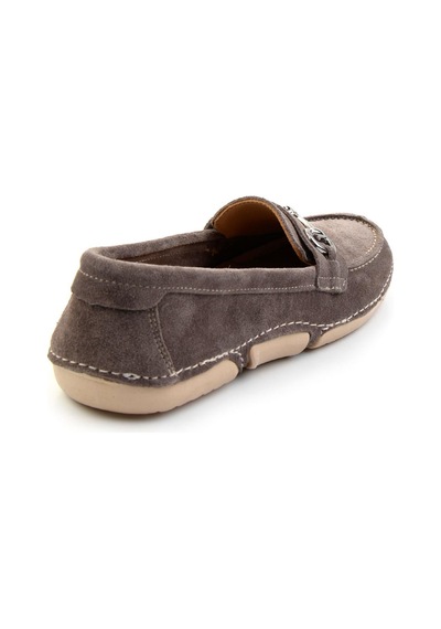 Bambi Vizon Leather Kadın Loafer Ayakkabı K01028130601 Vizon
