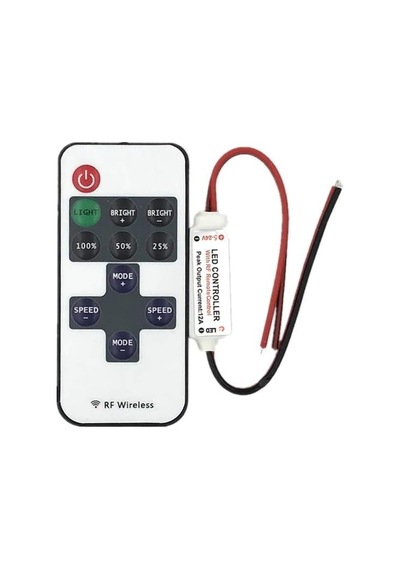 Uzaktan Kumandalı Şerit Led Dimmer Led Işık Kontrolü 12v/24v Pil Hediyeli Diğer