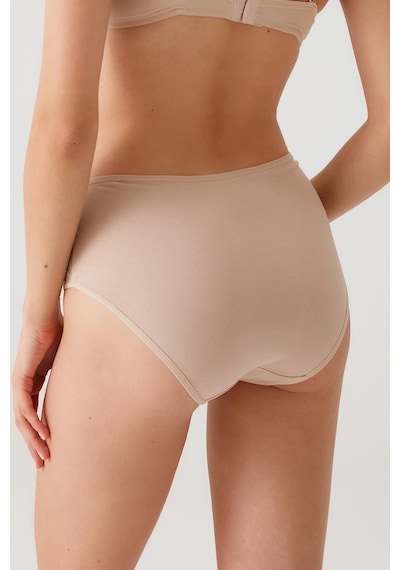 Pierre Cardin Kadın 3'lü Ekonomik Paket Ten 2033 Maxi Cut Pamuklu Basic Külot