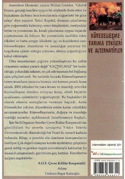 Küreselleşme Tarıma Etkileri Ve Alternatifler - Türksen Başer Kafaoğlu 1.baskı
