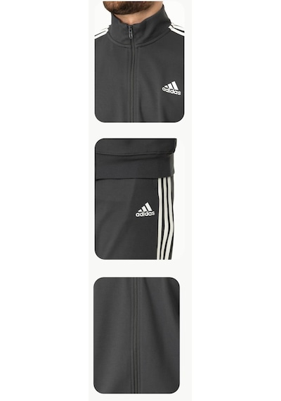 Adidas Ea-4264 Battal Beden Cotton Erkek Eşofman Takımı Antrasit