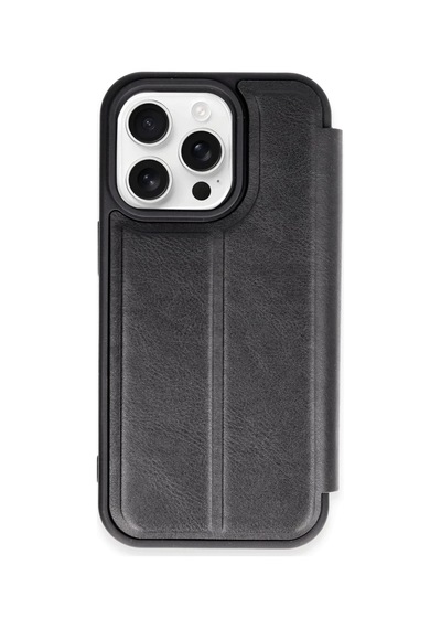 Apple  Uyumlu - iPhone 14 Pro Max Kılıf Flip Cover - Siyah Diğer