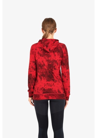 Blackspade 6194 Termal Kapüşonlu Kadın Kırmızı Sweatshirt Kırmızı