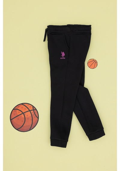 U.S. Polo Assn. Kız Çocuk Siyah Şardonlu Jogger Eşofman Altı 50316914-VR046 U.S. Polo Assn. Kız Çocuk Siyah Şardonlu Jogger Eşofman Altı 50316914-VR046