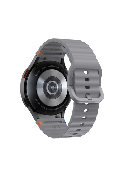 Samsung Galaxy Watch 7 40mm-44mm İle Uyumlu Metal Tokalı Dalgalı Spor Silikon Kordon
