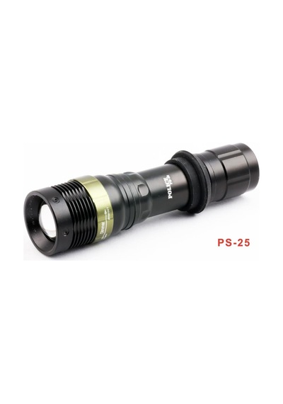 Polıce Ps-34 Üç Ayrı Modda Işık, Şarjlı El Feneri Siyah