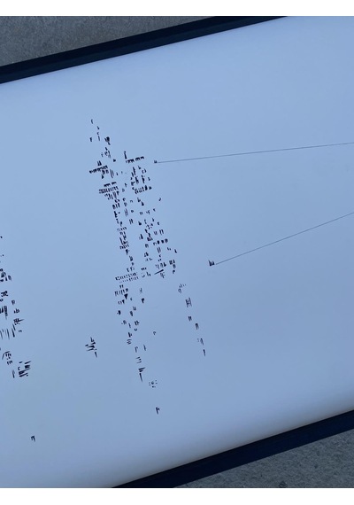 Asemic Sound Mappings Sergisi Asemik Resmi 62x244 cm 010