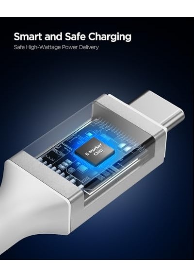 Usb-c To Usb-c 1.2 Metre Kablo 240w Güç/pps 2.0 Super Hızlı Şarj / 40gbps E-marker Çip Data / 8k Görüntü Akta Diğer