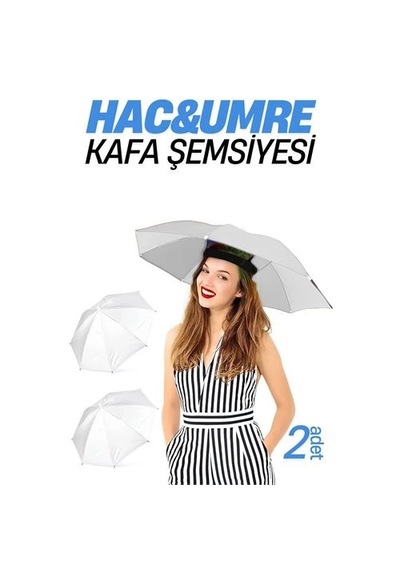 Balancelife Mey İthalat Hac Umre Kafa Şemsiyesi Güneş Koruma Şemsiyesi 2 Adet 716267 Çok Renkli