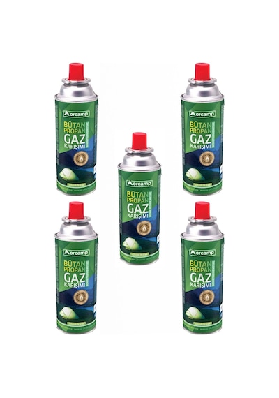 Orcamp Kamp Gaz Kartuşu 227Gr Kts227 5Li Paket Çok Renkli