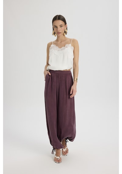 Mai Studios Co. Aria Bordo Şalvar Pantolon Bordo