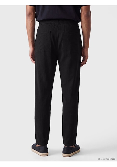 Lcw Vision Siyah Regular Fit Armürlü Erkek Pantolon