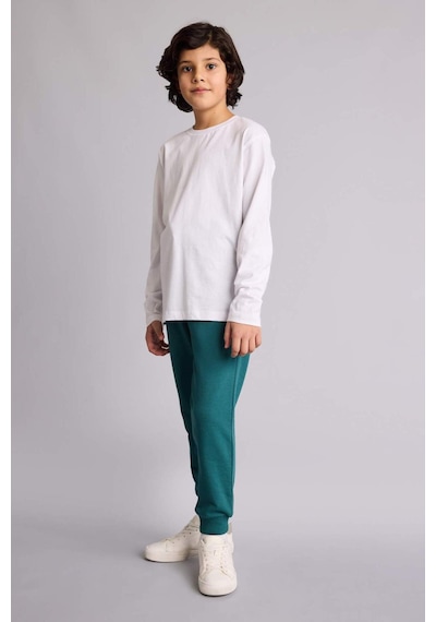 Defacto Regular Fıt Sweatshirt Kumaşı Pantolon Erkek Çocuk G0866a826spgn756 Yeşil-gn756