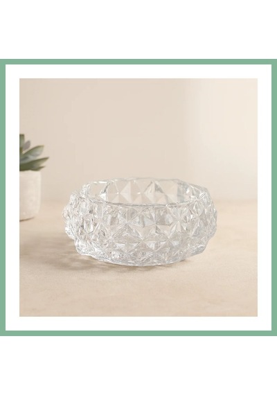 Bşkvirgo Yuvarlak Cam Küllük 12.8 Cm Diamond Kristal Bsk2026
