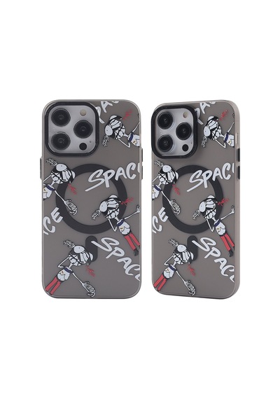 Apple iPhone  Uyumlu - 13 Pro Kılıf Apollo Magneticsafe Desenli Kapak - Apollo Siyah - 3