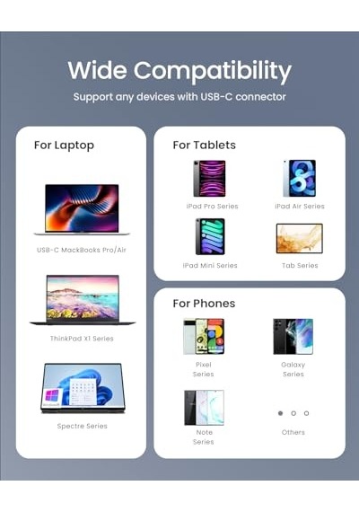Ayrex W Usb C Kablosu Ekranlı Magline 1 2 M Tip C Hızlı Şarj Kablosu - 15 Pro Max Pro Air Apple iPad Uyumlu Pro Air Ve Daha Fazla Genel