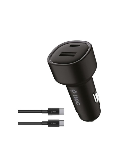 Smartcharger Duo Pd 48w Araç Hızlı Şarj Aleti Usb-c+usb-a - Usb-c-usb-c 3a Kablo Siyah 2ckp02cs