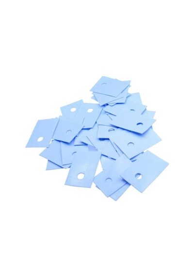 Mavi TO-3P3 Plastik İzolatör - Delikli - 10 Adet