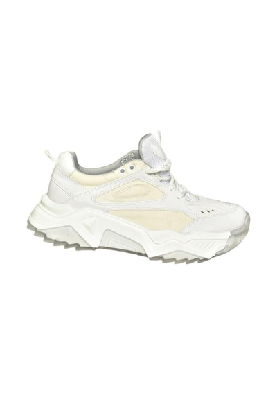 Fox Shoes V312611809 Beyaz Kalın Tabanlı Spor Ayakkabı Sneakers Beyaz-suni Deri