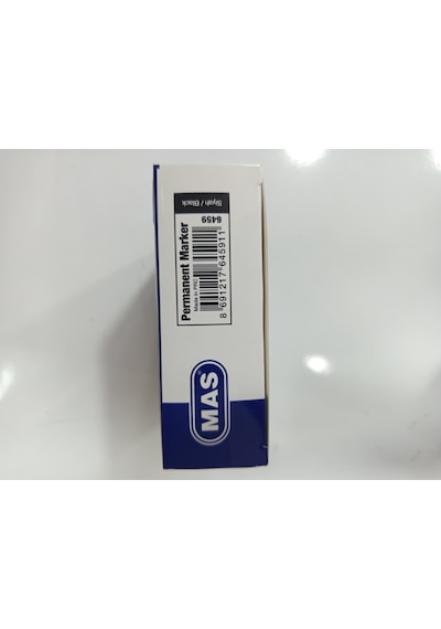 Mas Permanent Marker Koli Kalemi Kesik Uç Siyah 6459 12'li Kutu