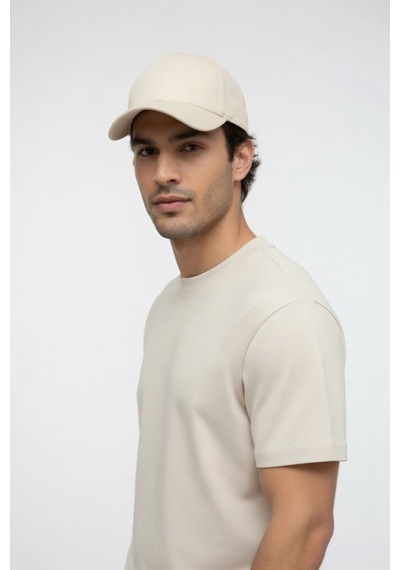 Mollycrush Luxury Unisex Krem Pamuklu Beyzbol Şapkası Premium Casual Outdoor Model Krem